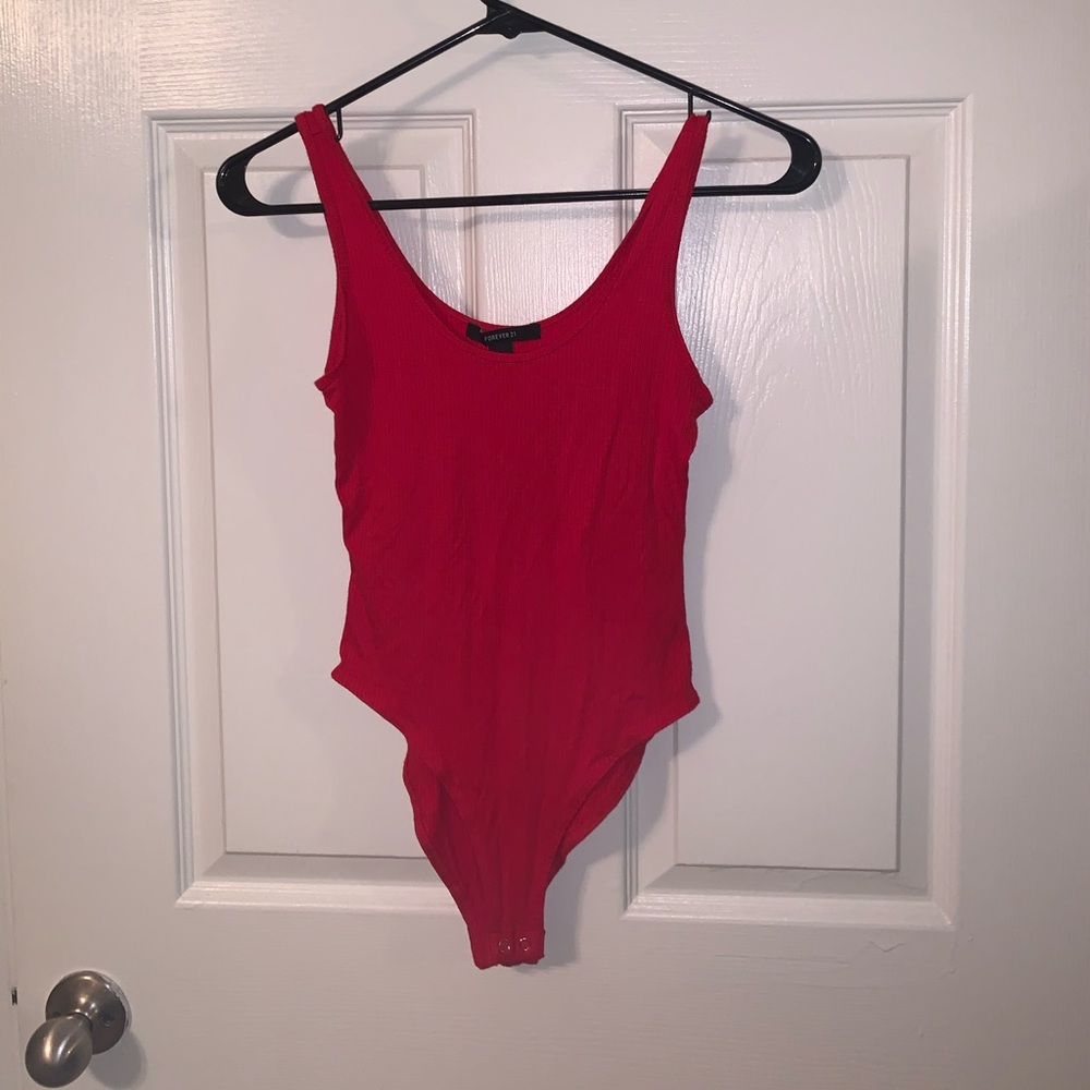 Red bodysuit